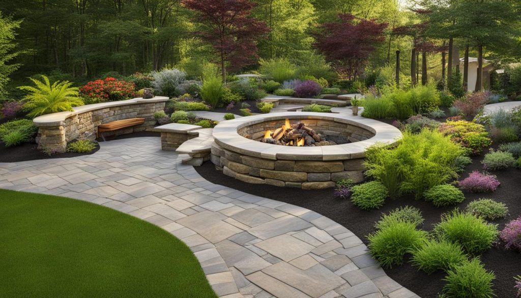 Hardscaping elements in landscaping