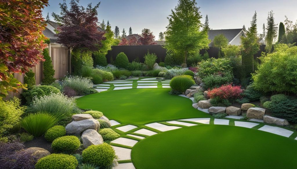 Artificial turf landscaping