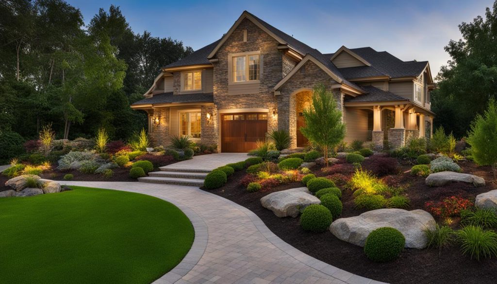 Definition of focal points in landscaping