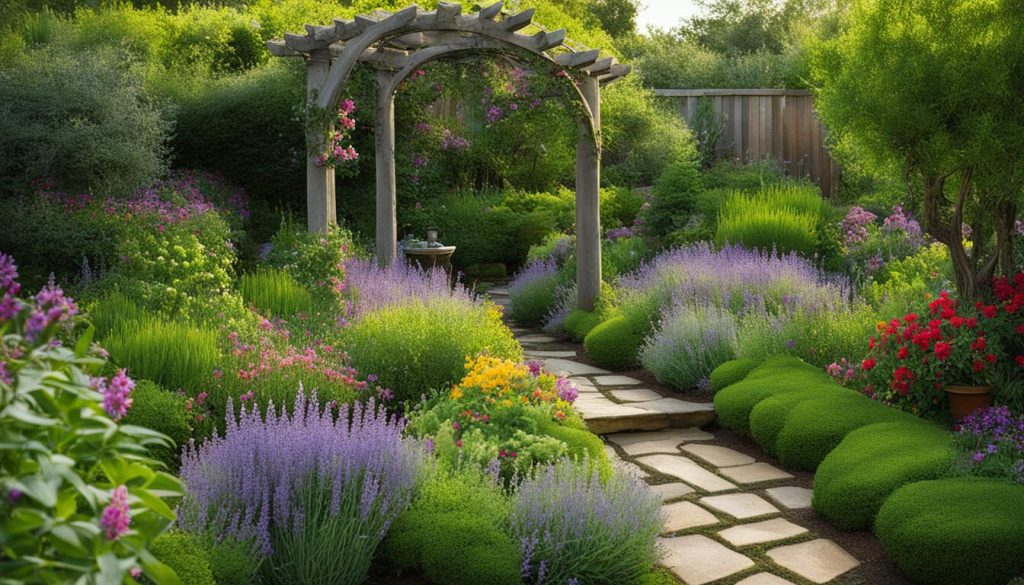 Fragrant garden landscaping