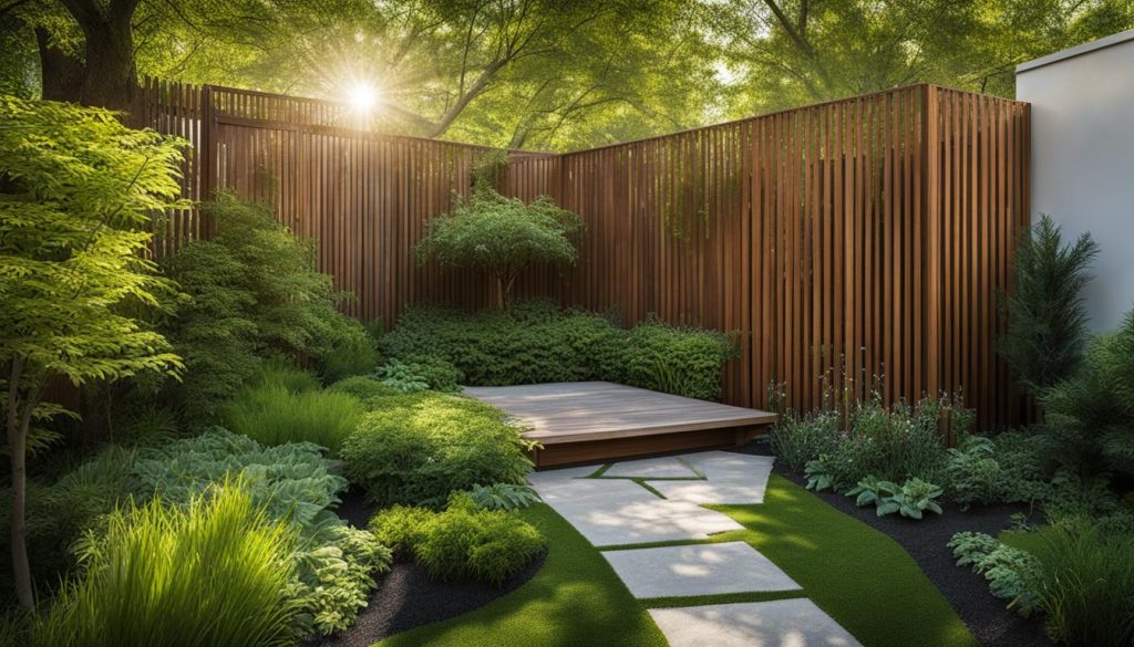 Integrating privacy screens into existing landscapes