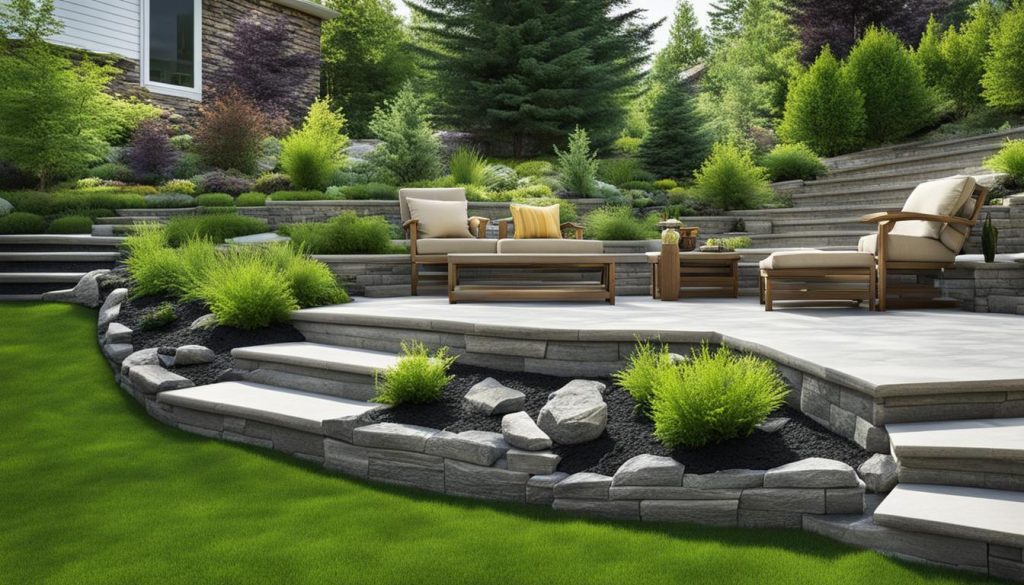 Slope landscaping Vaughan