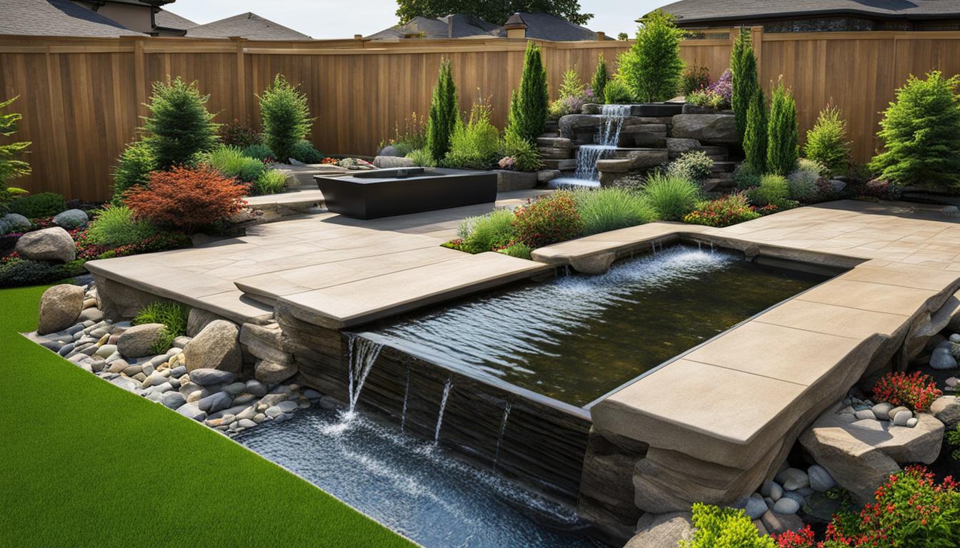 Water feature landscaping Vaughan