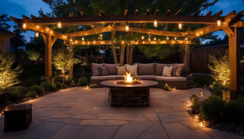 entertainment landscaping lighting