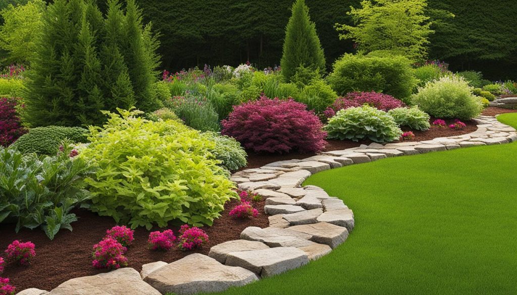 types of garden edging