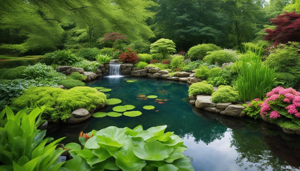 water plant landscape design